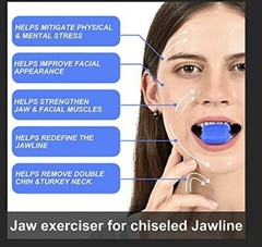 Jawline Exerciser-Jaw and Neck Exerciser for Men & Women Facial tone by MixiPIK