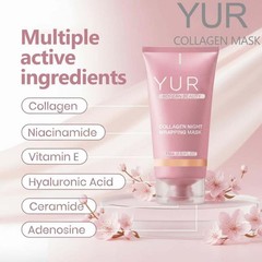 Yuri Korean Collagen Night Wrapping Mask 75ml Hydrating Sleeping Mask New In Box