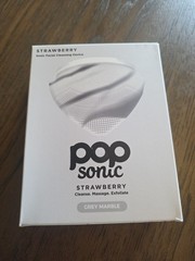 Pop Sonic Strawberry Sonic Facial Cleansing Device Sealed Grey Marble Color NEW