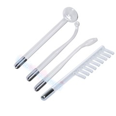 4 PCS Violet High Frequency Electrode Replacement Wands For High Freqeuncy Unit