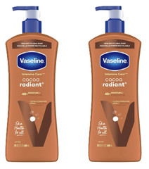 Vaseline Cocoa Radiant Body Lotion with 48H Moisture, 20.3 (2 Pack)