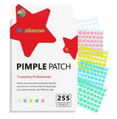 Pimple Patches, Acne Patches Hydrocolloid for Face, Cute Star Zit Covers, Colorf