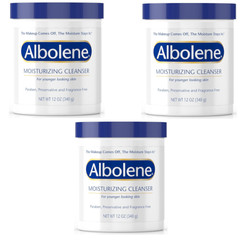 Albolene – Moisturizing Cleanser Fragrance Free (Pack of 3) – 12 oz Each
