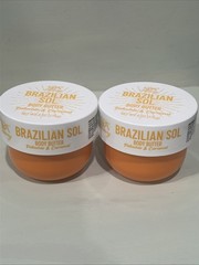 Spa Luxury Brazilian Sol Body Butter Pistachio & Caramel 6oz Two Units New