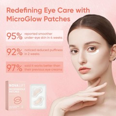 NOVALIFT MicroGlow Eye Patches,Under 1 Ounce (Pack of 1), 1BOX(3 Pairs)