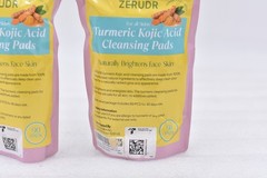 Lot of 2 Zerudr Tumeric Kojic Acid Cleansing Pads – 90 Count Exp: 08/27