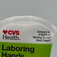 Laboring Hands Hand Cream Lot of 2 Fragrance Free Non Greasy Hydrating NEW CVS