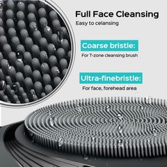COSLUS FBS01 Facial Cleansing Brush Face 2.77 x 4.19 x 1.02 Inch, Grey