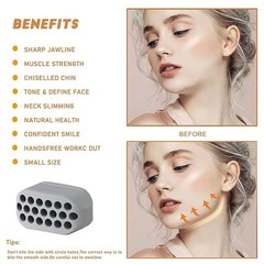 Silicone Jaw Exerciser Facial Toner Jawline Fitness Ball Double Chin Exerciser