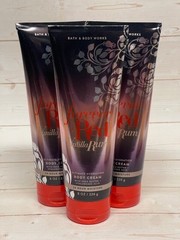 Bath & Body Works Forever Red Vanilla Rum Ultimate Hydration Body Cream x3