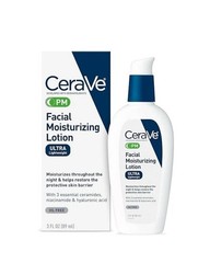 2 pack CeraVe PM Facial Moisturizing Lotion, Night Cream Oil-Free 3 Ounce