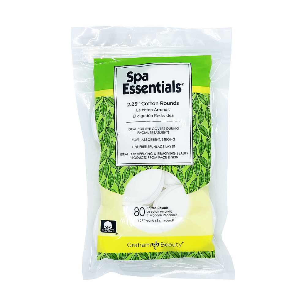 Graham Beauty Spa Essentials 2.25&Prime; Cotton Rounds 80pcs