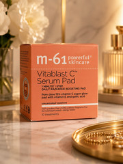 M-61 Vitablast C Serum Pad 15% Vitamin C Daily Radiance Boosting 10 Treatments