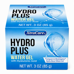 NEW XtraCare Hydro Plus Water Gel w/Hyaluronic Acid Face & Body Moisturizing 3oz