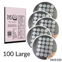 (100) 12mm Acne Dot Pimple Patches, Zit Stickers, Cystic Acne Patch, 1 Size Dots