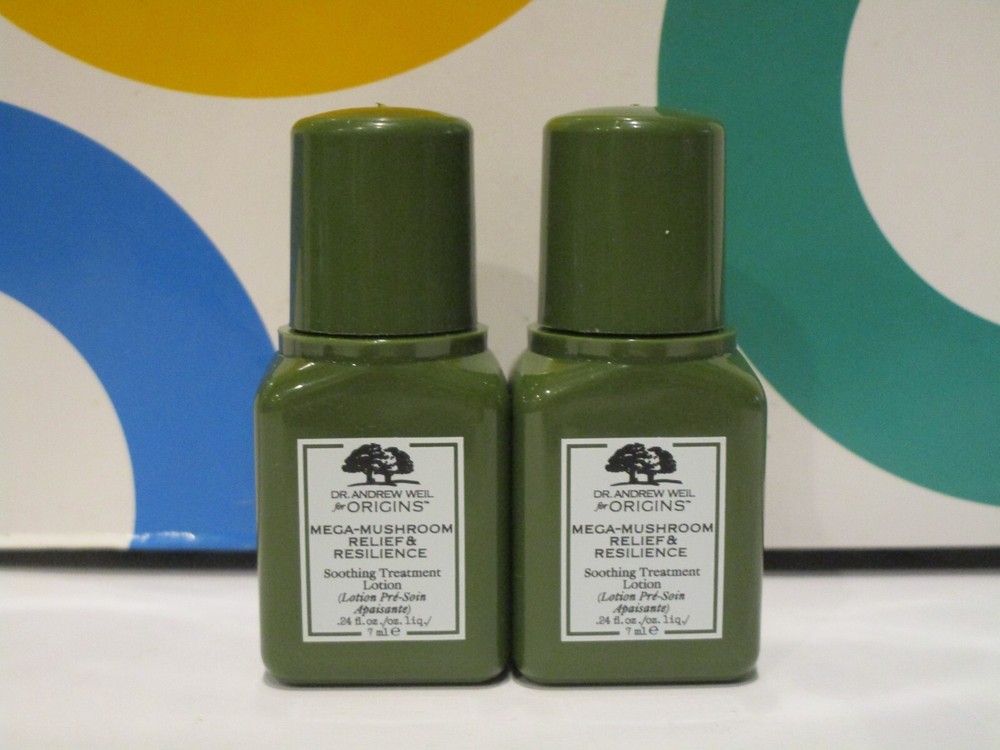 DR ANDREW WEIL FOR ORIGINS ~ MEGA MUSHROOM RELIEF & RESILIENCE ~ .24 OZ LOT OF 2