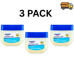 3 Pack Equate Petroleum Jelly 13 oz Dry Skin Protectant Moisturizer