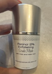 Skin Script Retinol 2% Exfoliating Scrub/Mask Glycolic Acid 1 fl oz