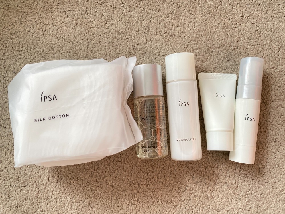 NEW IPSA Skincare The Time Reset Aqua Toner Metabolizer Clay Mask Sunscreen Sets