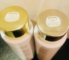KEDMA 2pk New Foaming Facial Scrub & Skin Toner DEAD SEA MINERALS Vitamins C&E