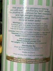Short & Suite FACIAL MIST WAND + Glow Mineral Water Pods – **NIB** SKINCARE