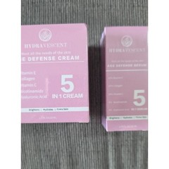 Hydravescent Age Defense 5-in-1 Skincare Collection- Toner, Mousse, Cream, Serum