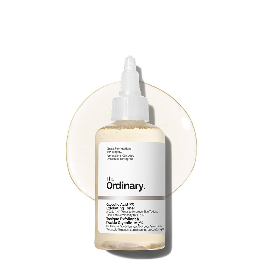 Glycolic Acid 7% Exfoliating Toner Daily Brightening Smoothing Even Skin Tone