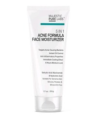 Majestic Pure Labs 5 in 1 Acne Formula Face Moisturizer Brand New Sealed