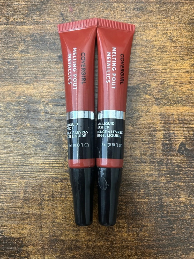CoverGirl Melting Pout Metallics Gel Liquid Lipstick, Mayhem 215 (2 Pack)
