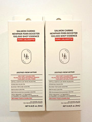 HEVEBLUE Salmon Caring Newpair PDRN Booster 100,000 Shot Essence (2-Pack Set)
