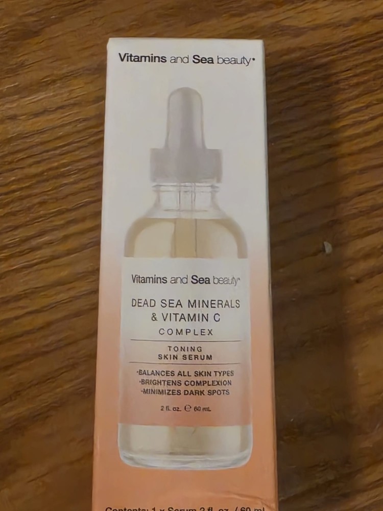 Vitamins and Sea beauty Dead Sea Minerals & Vitamin C Toning Serum, 2 fl oz.