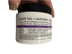 Whish White Tea & Lavender Sugar Scrub 8 Oz- Exfoliates, Moisturizes New-Sealed
