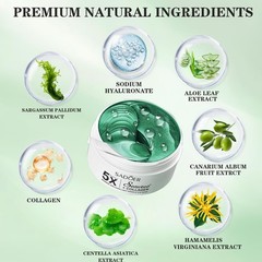 Seaweed Brightening Under Eye Patches (80 Pieces) with 80 Count (Pack of 1)