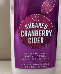 Bath & Body Works Sugared Cranberry Cider 24 Hour Moisture Body Lotion 8oz