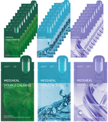 Mediheal Daily Solution Skin Masks 3-Type Set, 30 Sheets