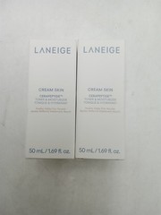 Laneige Cream Skin Cerapeptide Toner & Moisturizer 1.69 fl oz Lot of 2