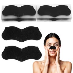 70Pcs Bamboo Charcoal Face Strips For Blackheads Pore Cleansing Strips Nose