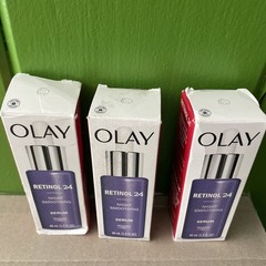 Lot Of 3 – OLAY Regenerist RETINOL 24 NIGHT SERUM Smoothing Skin Fragrance Free