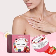 Strawberry Milk Body Lotion with Vitamin C, Hydrating & Brightening Cream