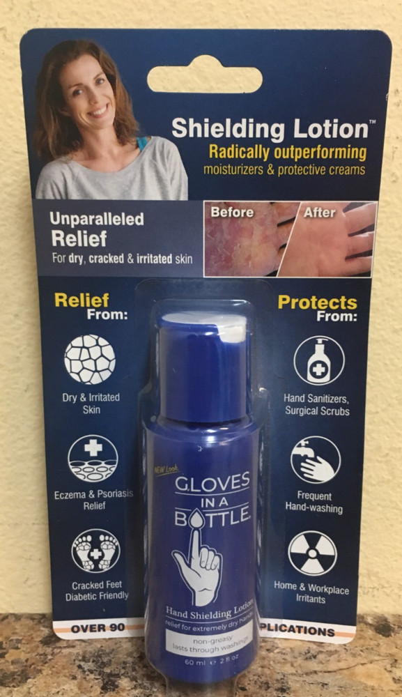 Gloves In A Bottle 2 Oz. Hand Shielding Lotion For Dry, Cracked & Irritated Skin