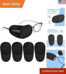 Washable 4 Pack Kids Eye Patches – Effective Treatment for Amblyopia Strabismus
