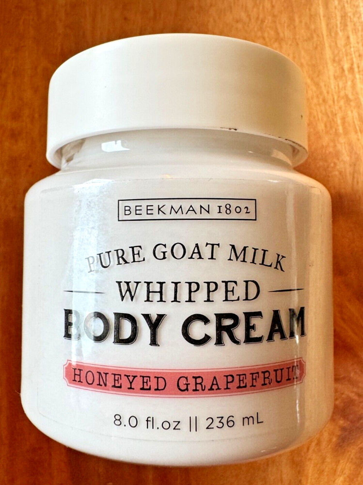 BEEKMAN 1802 PURE GOAT MILK WHIPPED BODY CREAM-HONEYED GRAPEFRUIT 8oz – UNSEALED