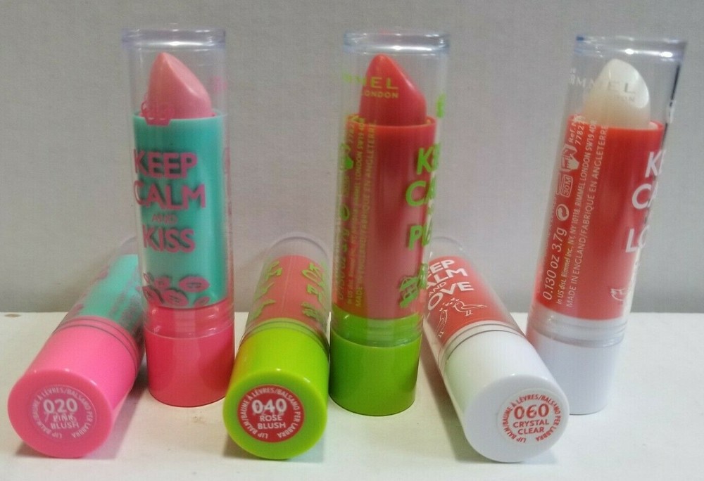 BUY 2 GET 1 FREE ADD 3 TO CART Rimmel Keep Calm and Kiss Lip Balm