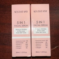 2 Boxes Aesthtany 5 In 1 Facial Serum Exp 9/27 Reduces Wrinkles
