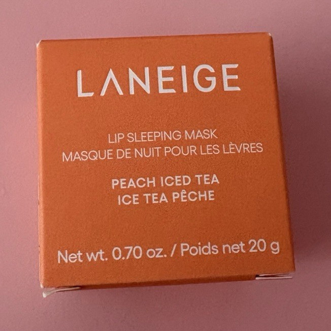 LANEIGE Lip Sleeping Mask Peach Iced Tea Scent 0.70 oz / 20 g