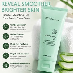 Gentle Herbal Exfoliating Gel Facial Bright Surface Care for All Skin Types