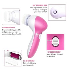5-in-1 Electric Facial Cleansing Brush Waterproof Spin Face Exfoliator Massager