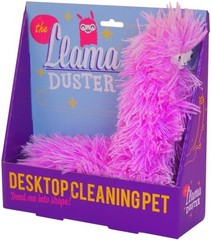 Desktop Cleaning Polyester Fiber Pink Fluffy Llama Duster – Durable & Washable