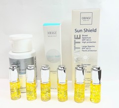OBAGI PORE THERAPY-SUNSHIELD MATTE SPF50-RETINOL 0.5-DAILY HYDRO DROPS 9 pcs