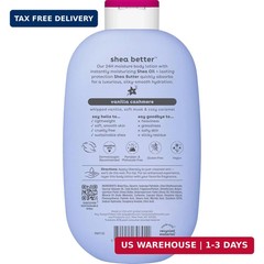 eos Shea Better Body Lotion Vanilla Cashmere, 24-Hour Moisture Skin Care, Lightw